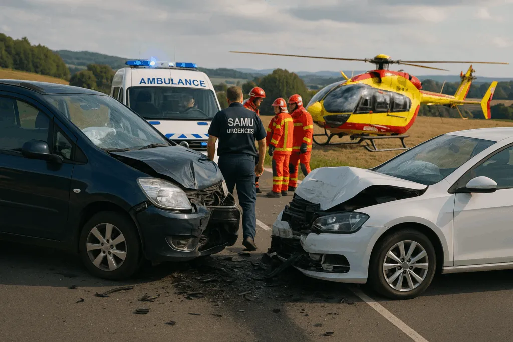 Accident à Rhône