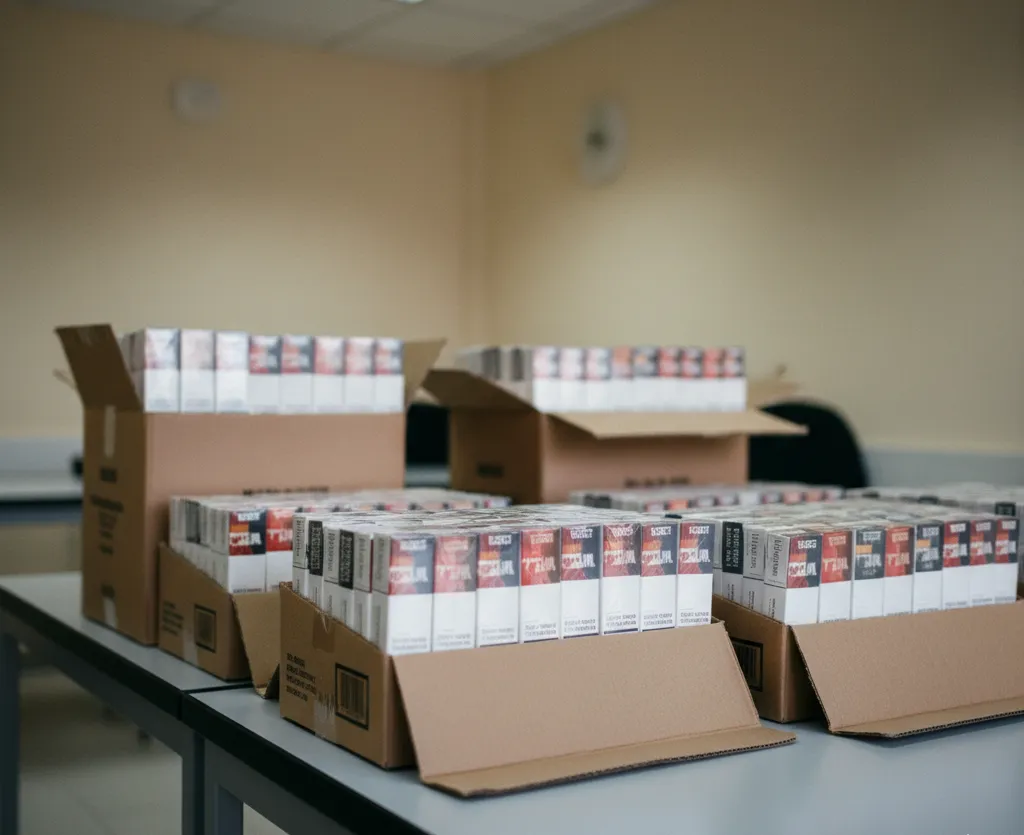 1 000 paquets de cigarettes saisis