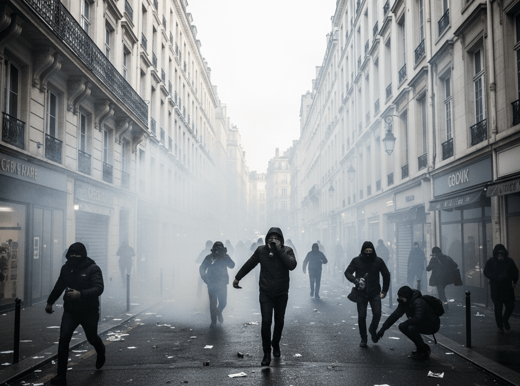 grenades lacrymogènes à Lyon