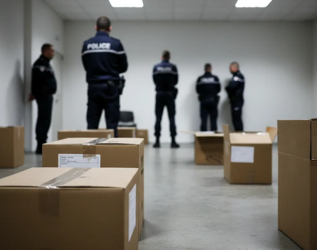 découverte de plus de 240 colis volés