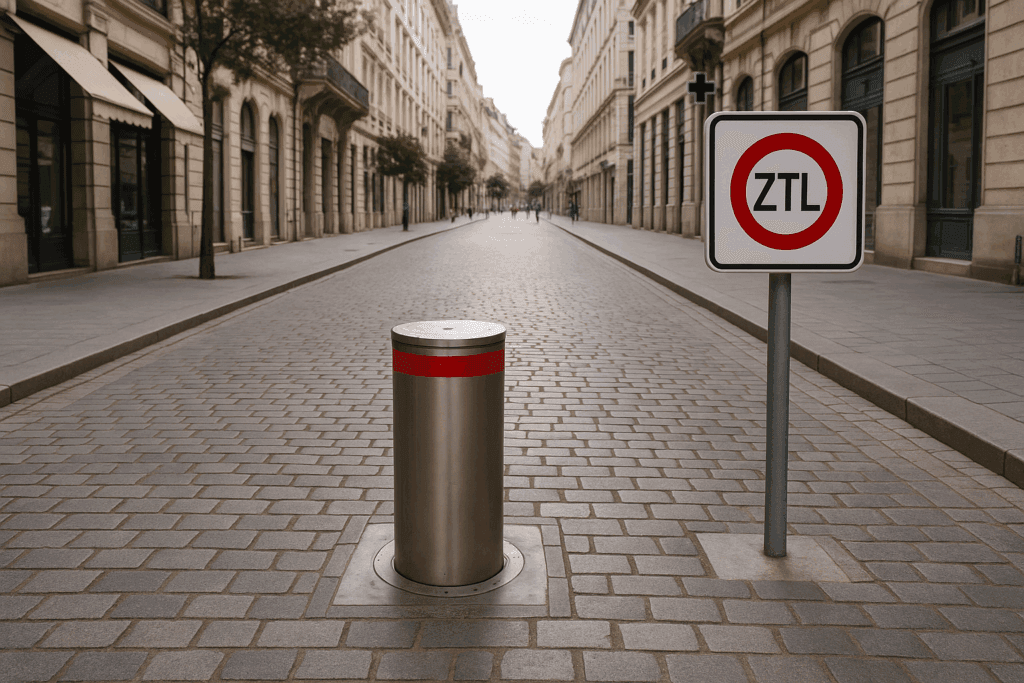 Borne ZTL à Lyon