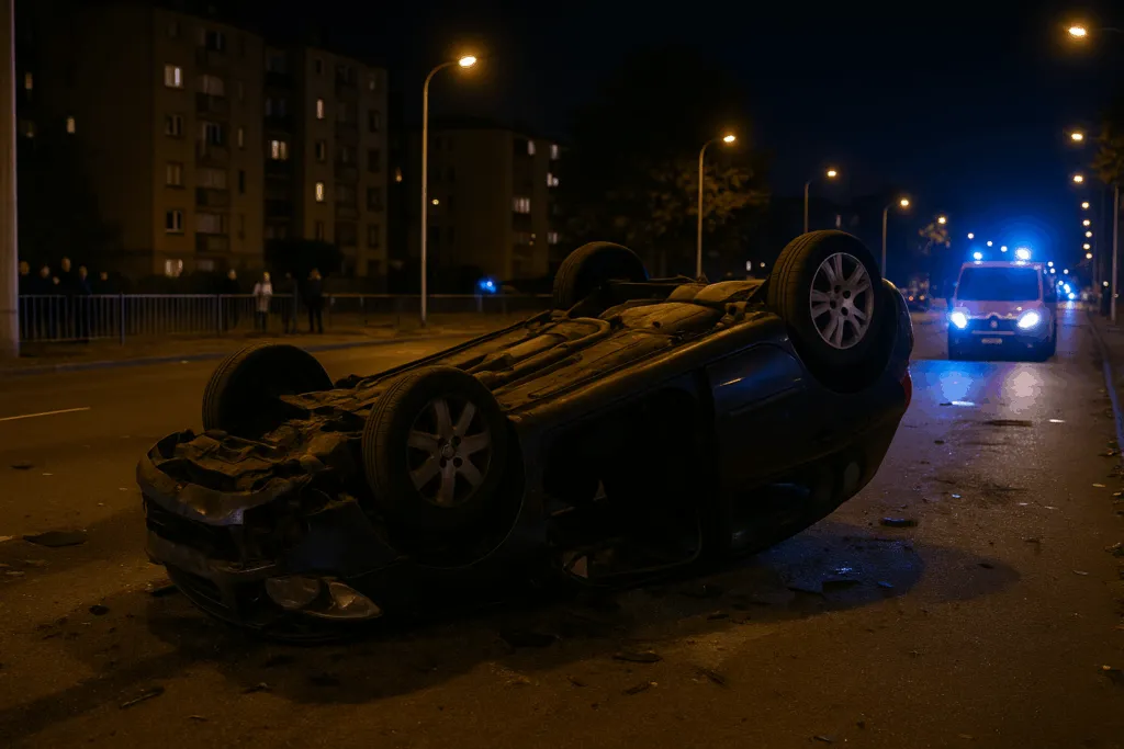 accident nocturne à venissieux
